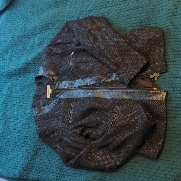 Marella black wool jacket - Picture 1 of 8